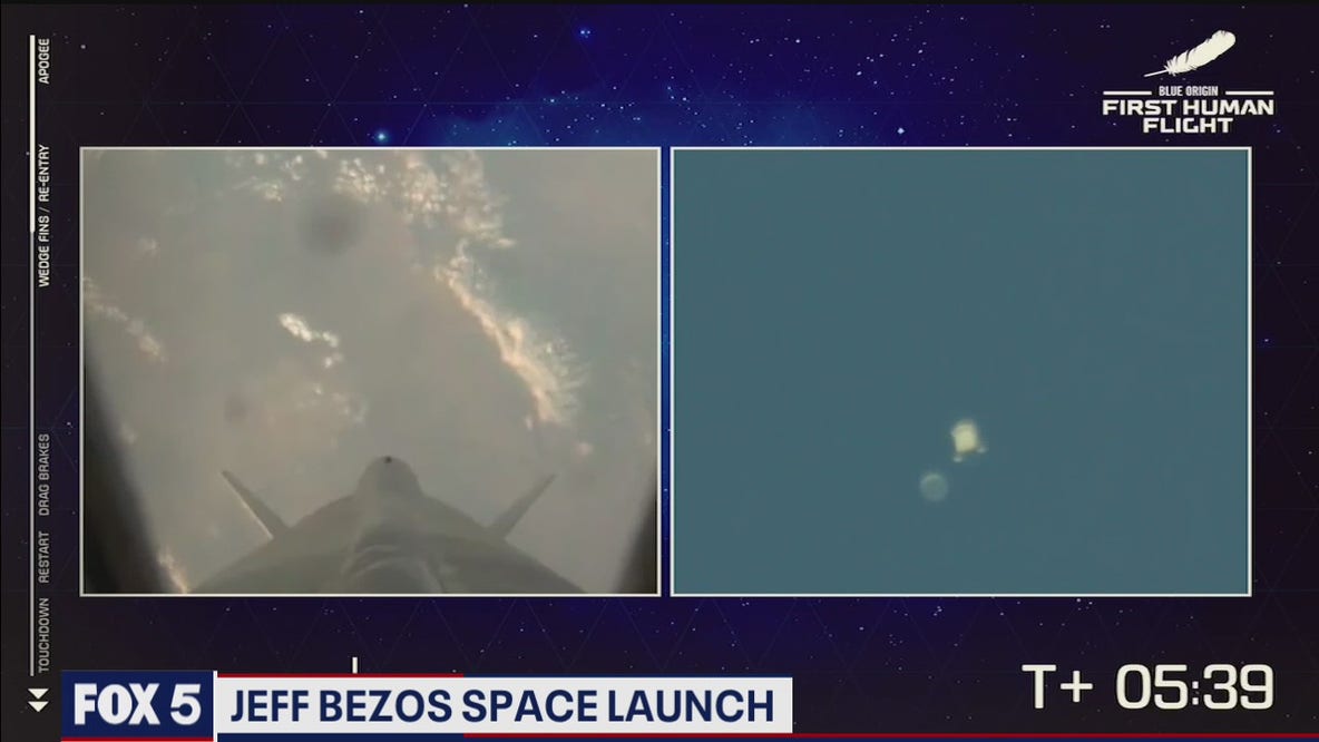 Jeff Bezos space launch gets DC talking